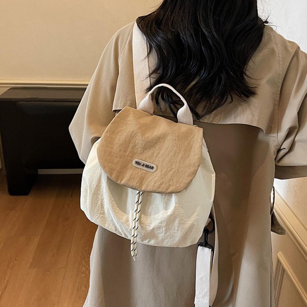 Canvas Backpack Casual - Ransel Wanita Bahan Nylon Ringan Gaya