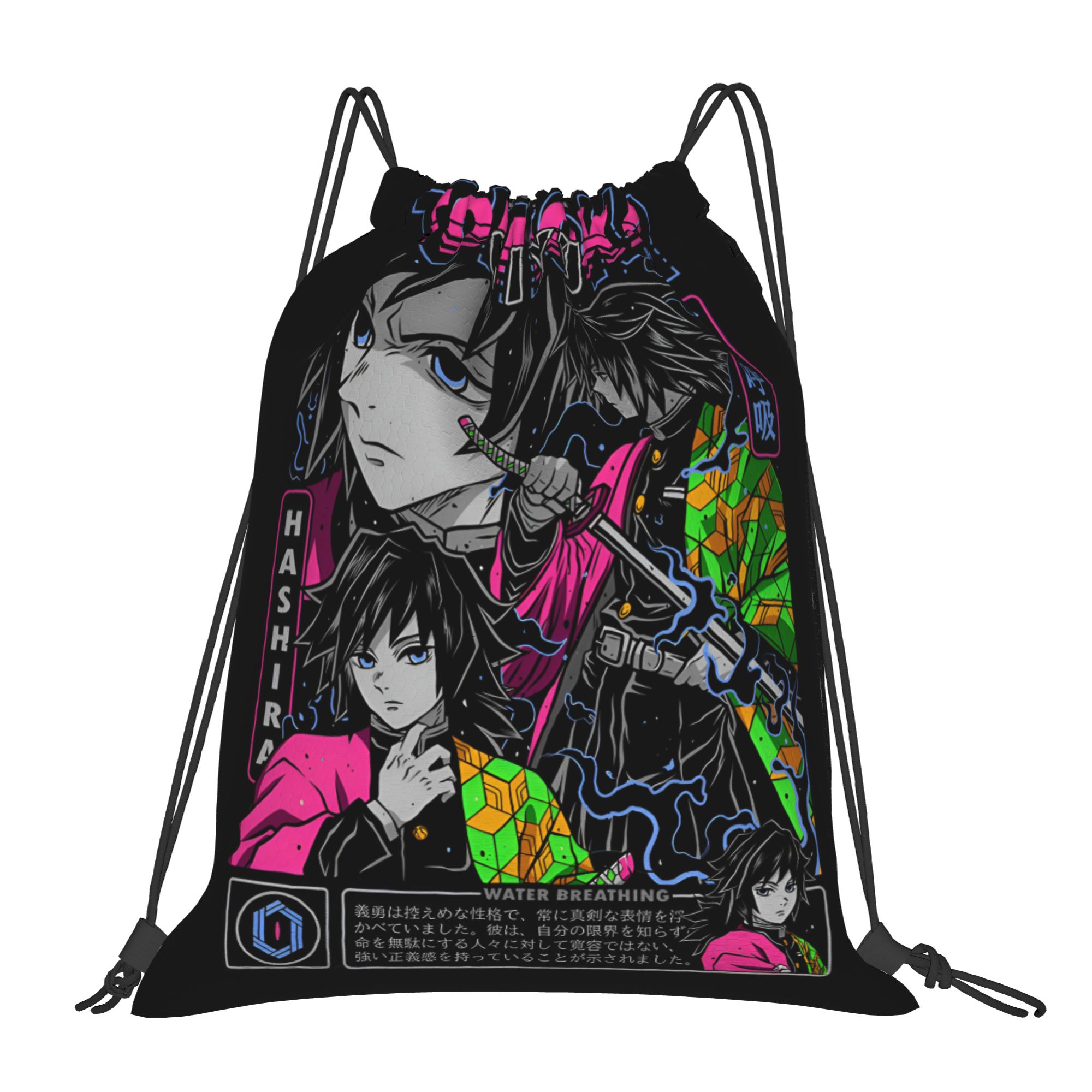 Drawstring Gym Bag - Tas Serut Demon Slayers Kustom untuk