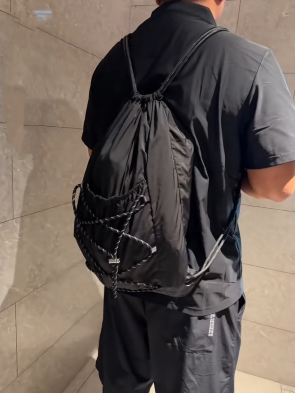 Drawstring Gym Bag - SHELKSBAG Tas Ransel Serut Unisex Bahan