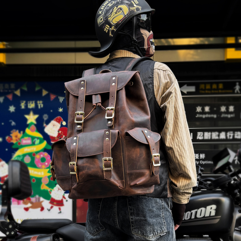 Produk Baru Ransel Kulit Tas T - Leather Backpack Vintage ulasan dan harga