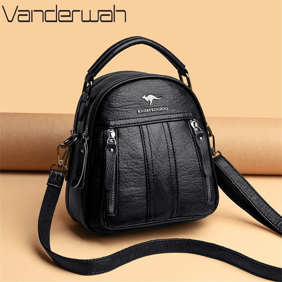 Ransel Kulit 4 In 1 Tas Bahu W - Mini Backpack Purse ulasan dan harga