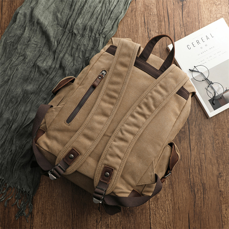 Tas Kanvas Bersepeda Luar Ruan - Canvas Backpack Casual ulasan dan harga