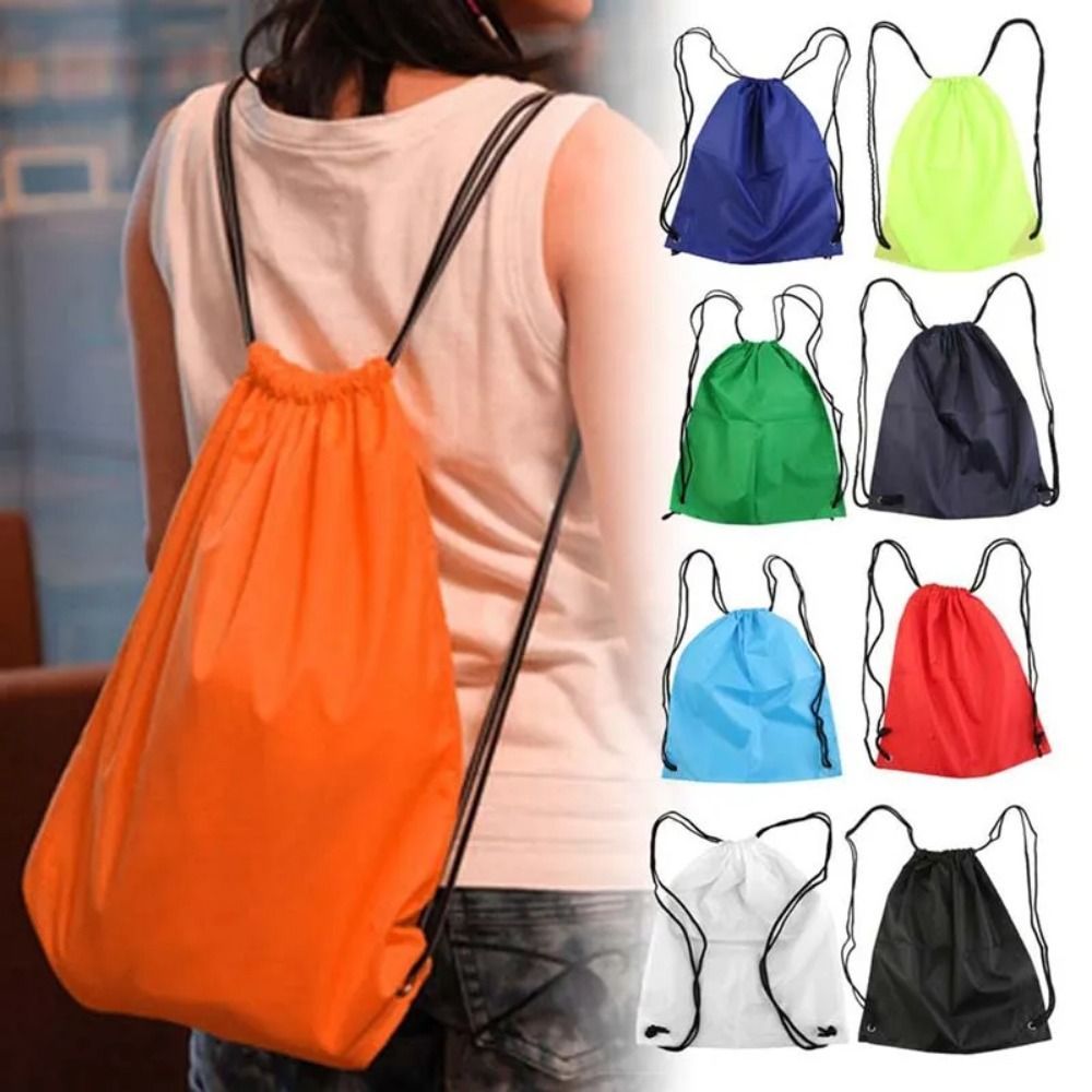 Ransel Serut Nilon Tas Bahu Wa - Drawstring Gym Bag ulasan dan harga