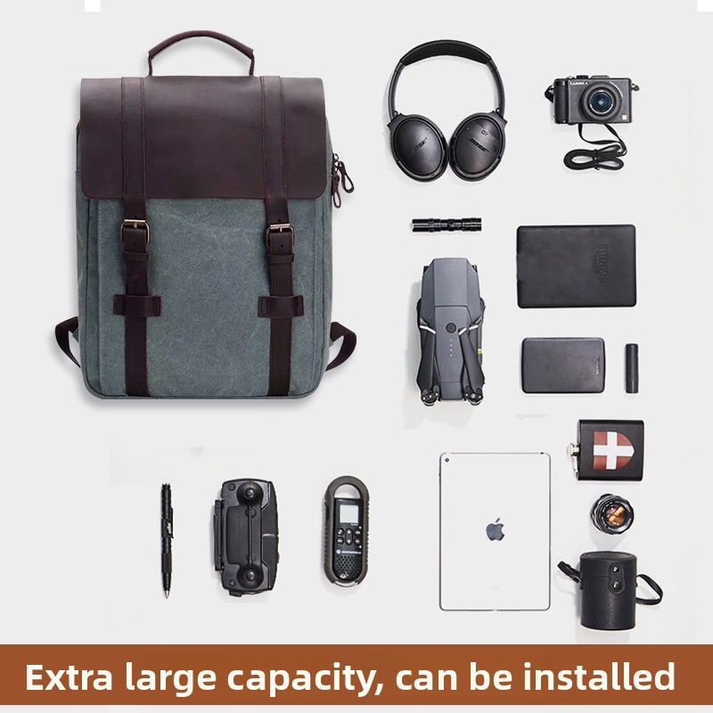 Tas ransel tren mode tas sekol - Canvas Backpack Casual ulasan dan harga