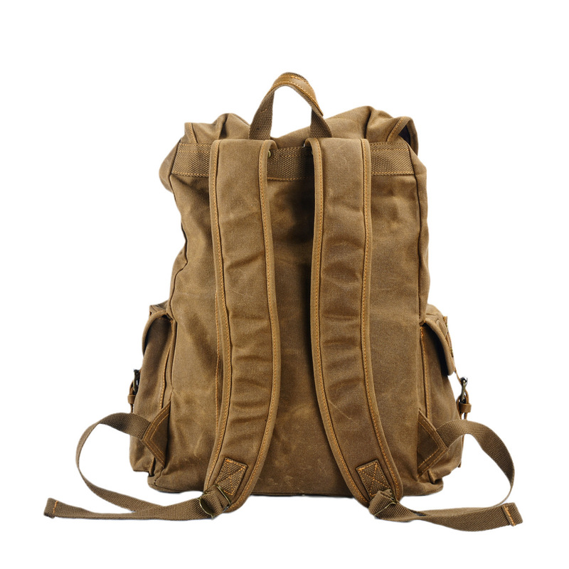 Tas ransel kanvas lilin lembut - Canvas Backpack Casual ulasan dan harga