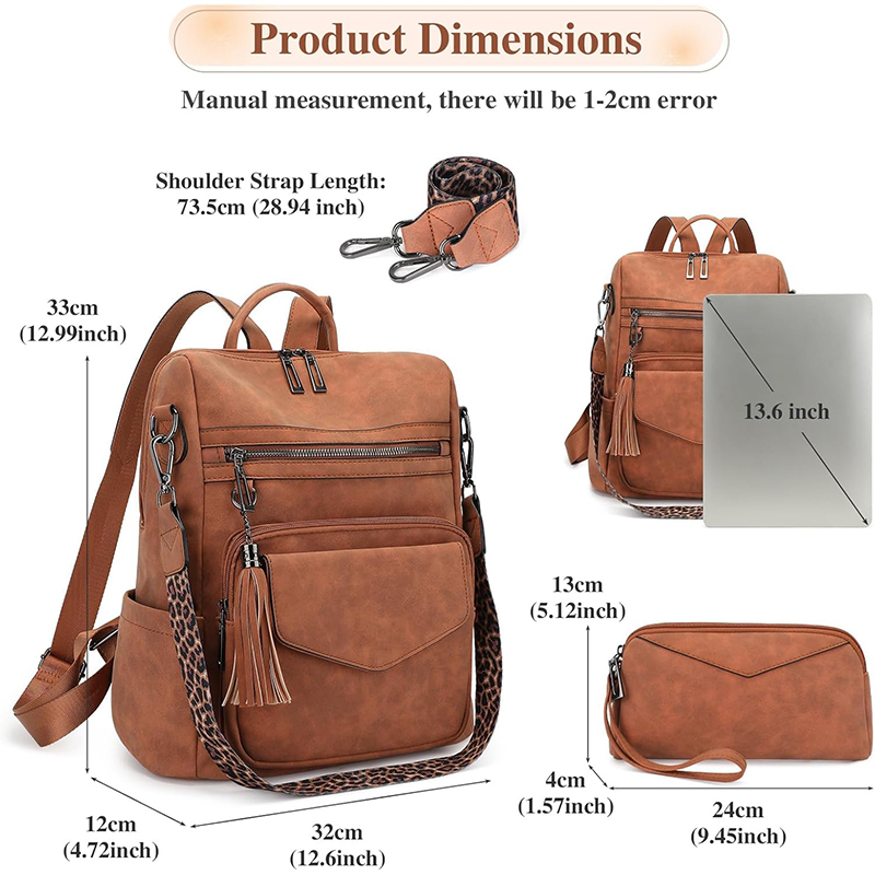 Tas Ransel Wanita Kulit Desain - Fashion Backpack Women ulasan dan harga