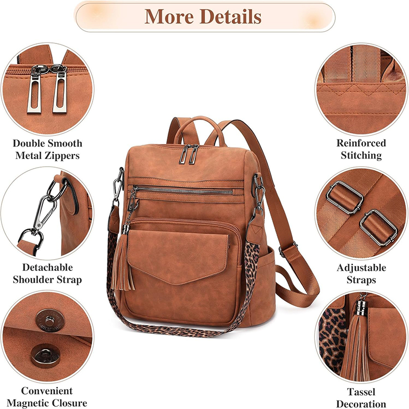 Tas Ransel Wanita Kulit Desain - Fashion Backpack Women ulasan dan harga