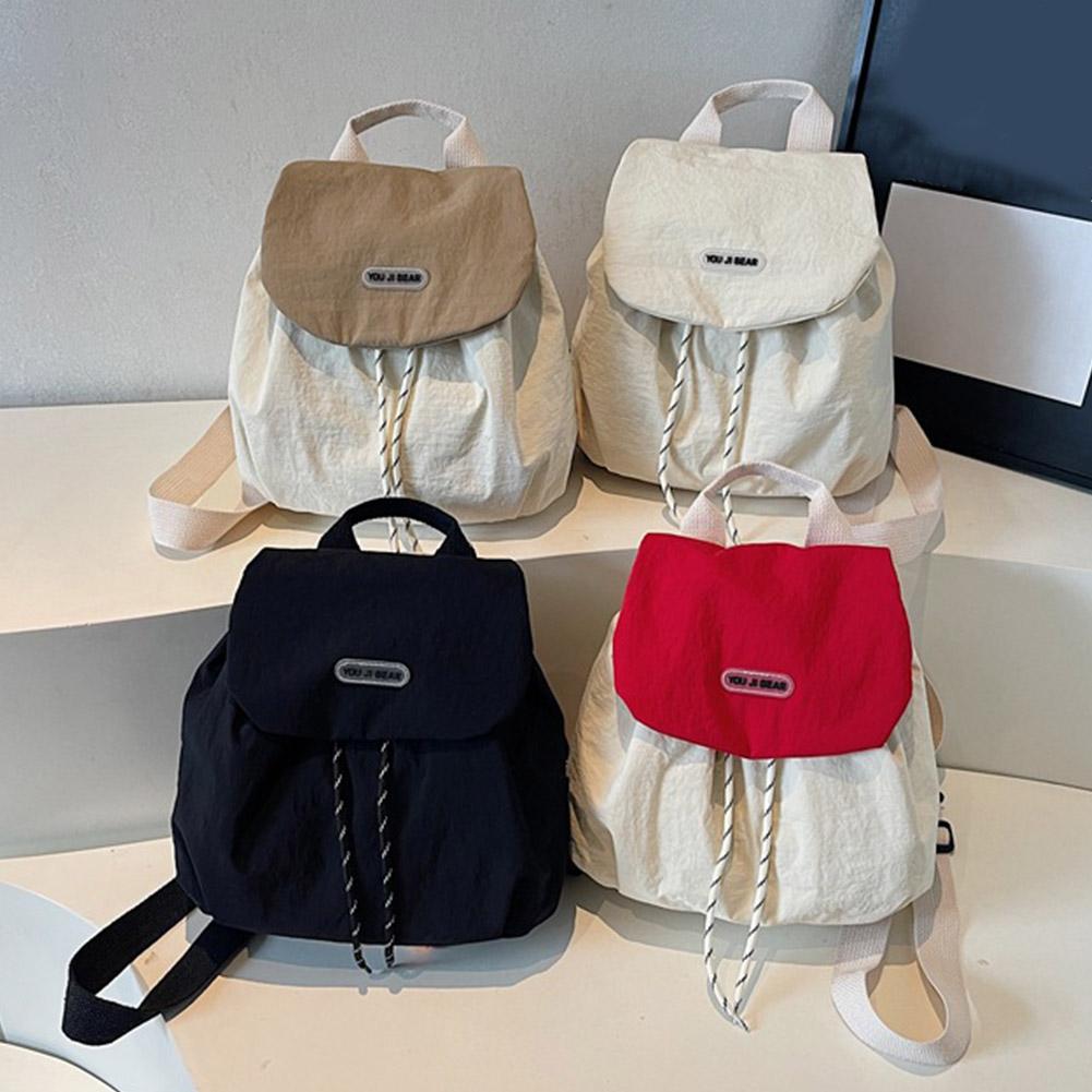 Ransel Wanita Bahan Nylon Ring - Canvas Backpack Casual ulasan dan harga