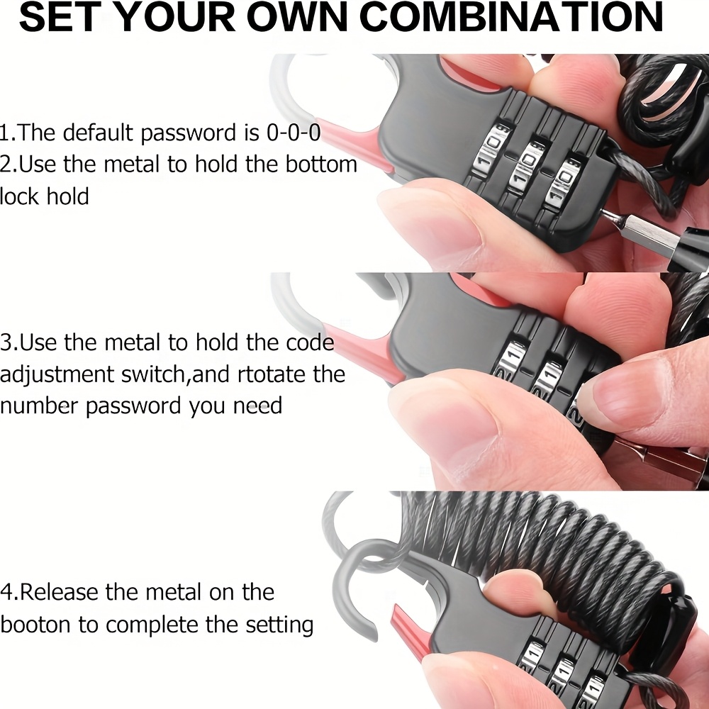 Gembok Kombinasi 3 Digit denga - Travel Backpack Anti Theft ulasan dan harga