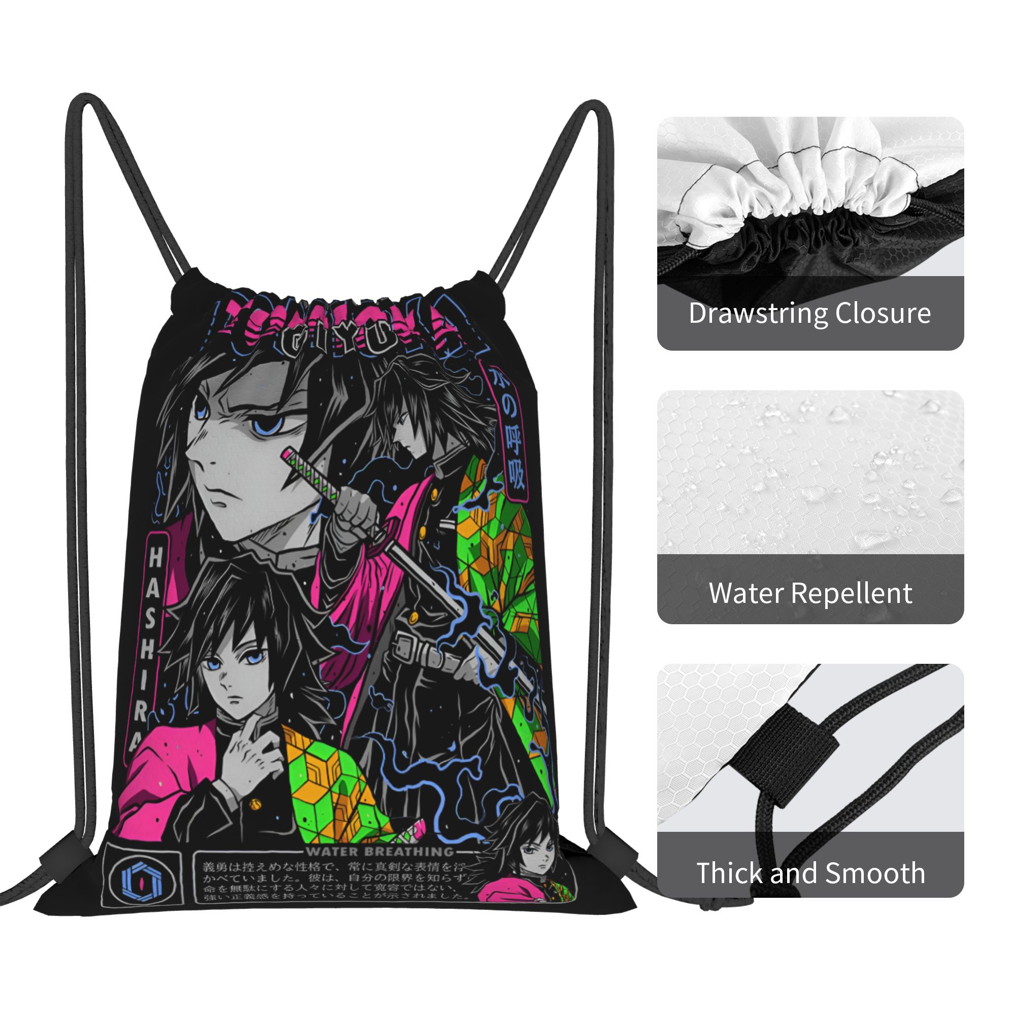 Tas Serut Demon Slayers Kustom - Drawstring Gym Bag ulasan dan harga