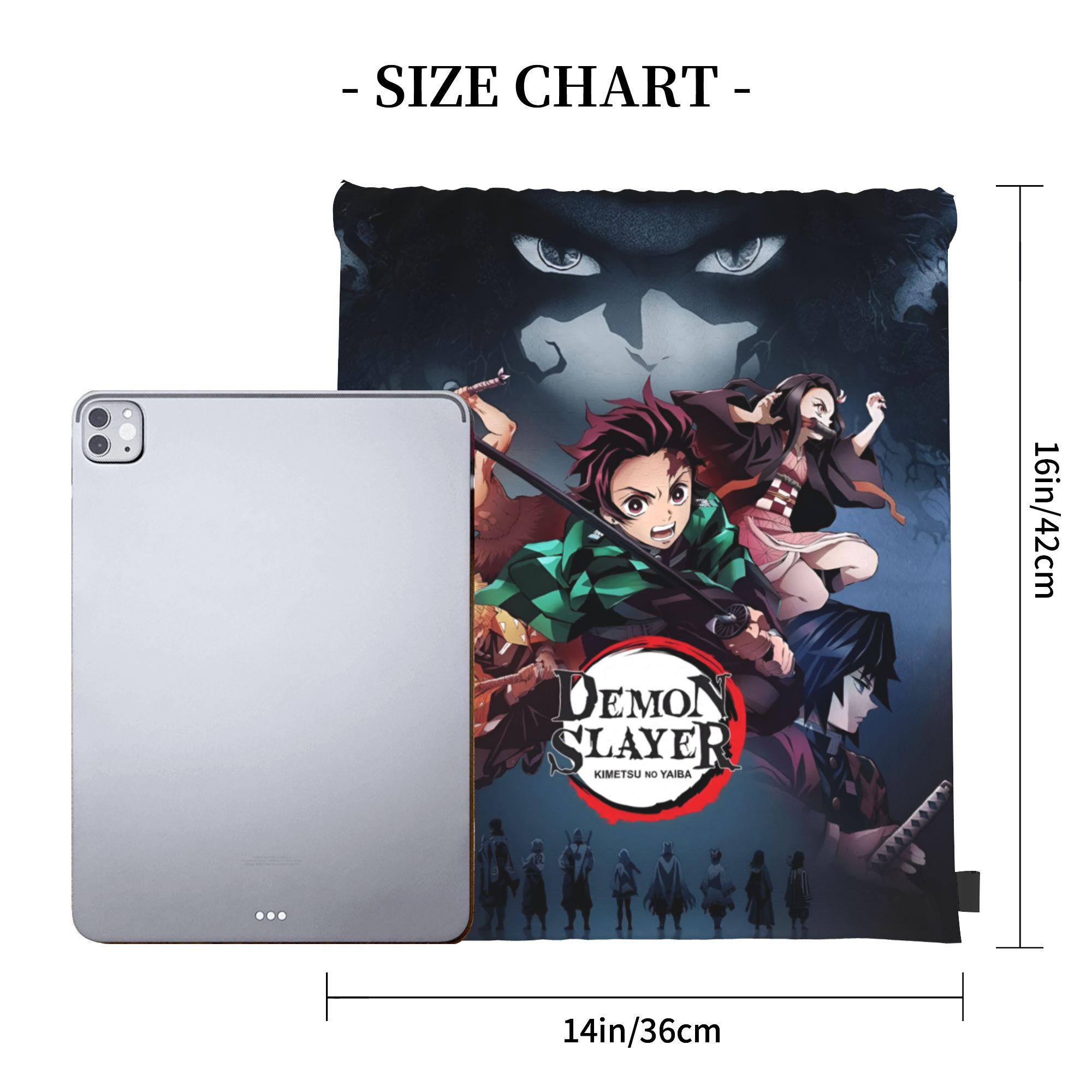 Ransel Serut D-Demons Slayers  - Drawstring Gym Bag ulasan dan harga