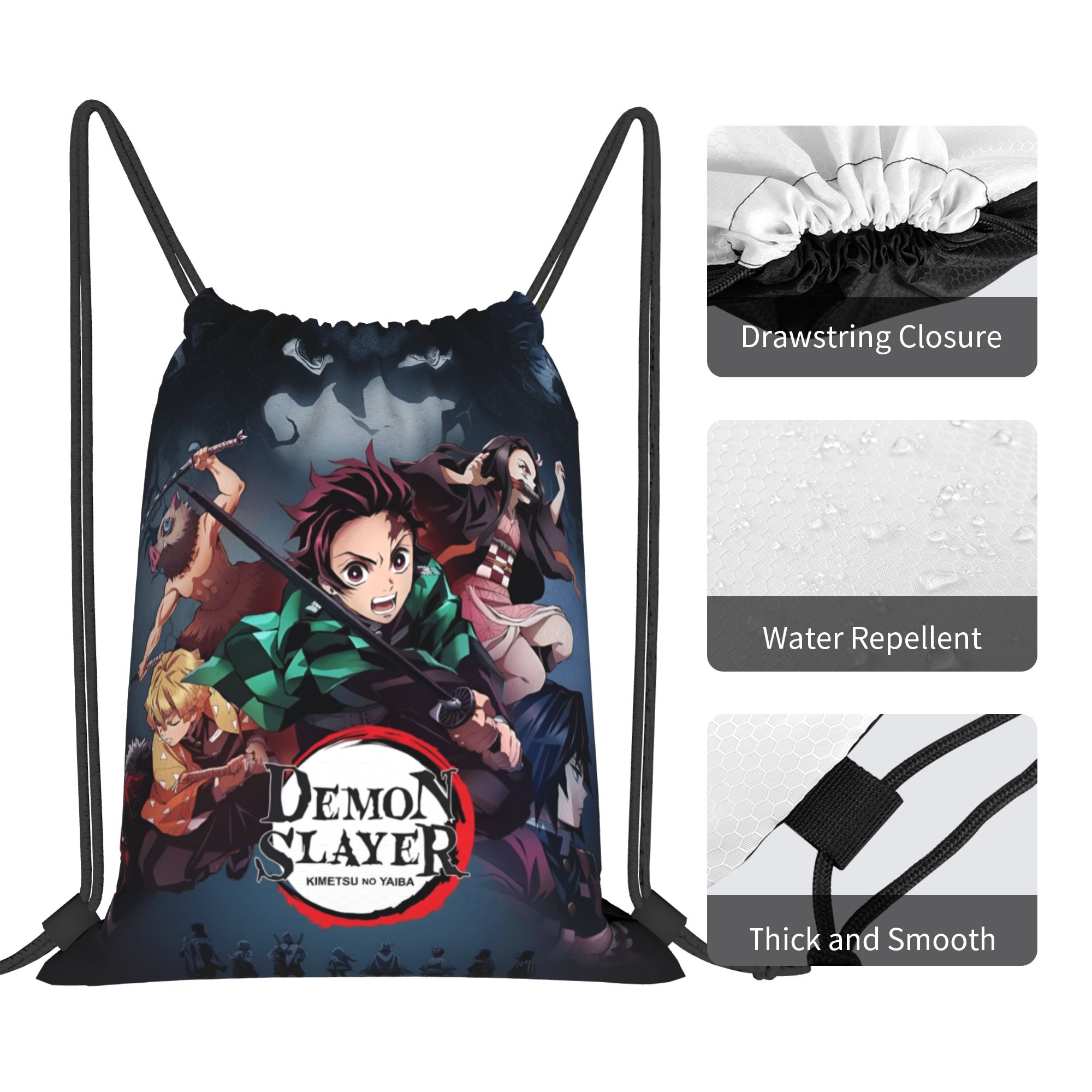 Ransel Serut D-Demons Slayers  - Drawstring Gym Bag ulasan dan harga