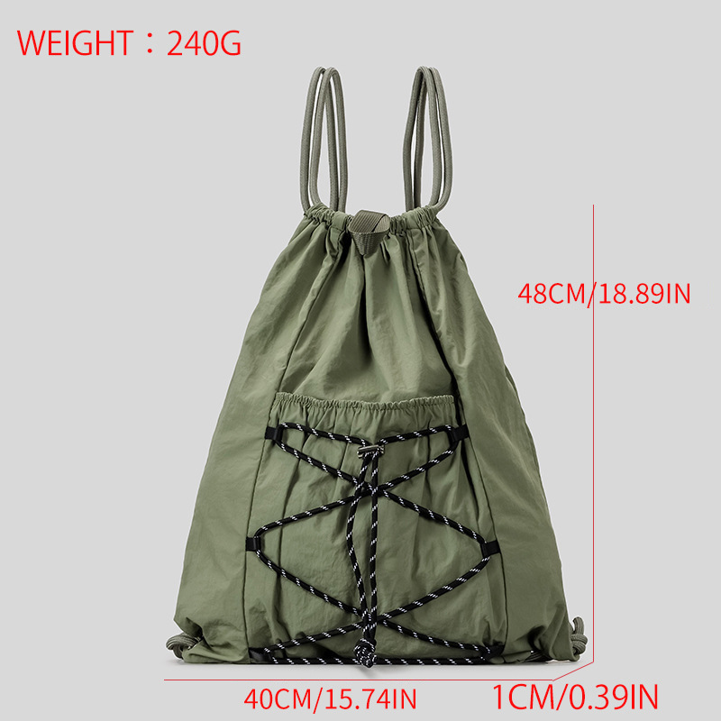 SHELKSBAG Tas Ransel Serut Uni - Drawstring Gym Bag ulasan dan harga